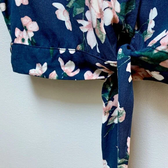 Vero Moda Floral Short Sleeve Crop Top - Picture 3 of 8